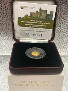 0.5grams Fine 999 Gold Proof Rock of Cashel 2013 Coin.