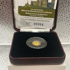 0.5grams Fine 999 Gold Proof Rock of Cashel 2013 Coin.