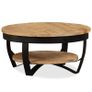 Coffee Table Solid Rough Mango Wood 65x32 cm Image 2