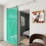 183 cm / 6 ft Sliding Door Fitting Sliding Door System Sliding Rail Wooden Sliding Door Stainless Steel Kit Image 7