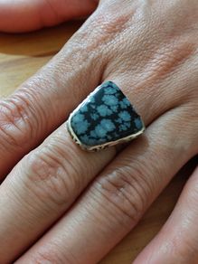 Sterling Silver Ring - Size R - Stamped for Silver (S35)