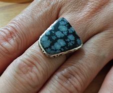 Sterling Silver Ring - Size R - Stamped for Silver (S35)
