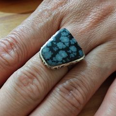 Sterling Silver Ring - Size R - Stamped for Silver (S35)