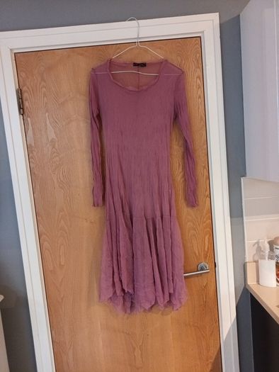 Sensation Sheer Pink  Dress.  S. TU - 12-14.  New.