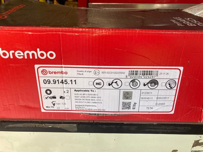 brembo pads and discs vw golf