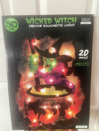 Halloween Wicked Witch indoor light