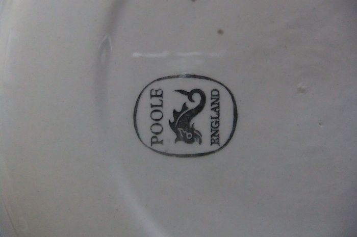 Poole Soup Bowls & Saucers x 8