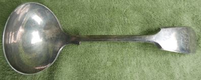 Antique JD&S EP Antique Ladle, Sauce Ladle, Small Soup, Worn Silver Plate.