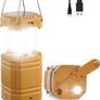 Solar Camping Lantern, 3000mAh Rechargeable Hand Crank LED Flashlight, Ultra Bright Tent Light, Portable USB Charger, Outdoor Electronic Lamp for Emergencies (FREE POSTAGE) Image 2