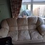 Genuine leather cream sofa Image 2