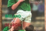 Very Rare 1998 Ireland v Georgia - Rugby World Cup Qualifier Programme