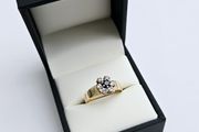 Vintage 18ct Yellow Gold Sapphire &amp; Diamond Ring