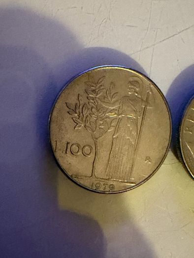 Italian lira coins 1978 and 1979