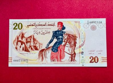 Tunisia  20 Dinars. 2011. Pick  93b