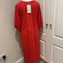 Carolyn Donnelly size 12 orange viscose dress Image 3