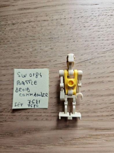 lego sw0184 battle droid commander, set 7681, 7670