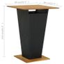 5 Piece Garden Bar Set Black Image 6