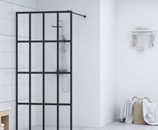 Walk-in Shower Screen Tempered Glass 90x195 cm