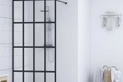 Walk-in Shower Screen Tempered Glass 118x190 cm