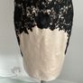 dress occasion brand comma size 12 beige with black lace Image 7