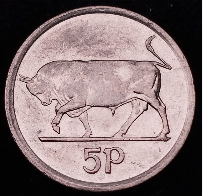 Ireland - 1998 - ERROR - 5 Pence - Bull - KM.28 - [2584]