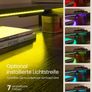 Electric desk sit stand desk LED lights 140 cm high quality motor Image 5