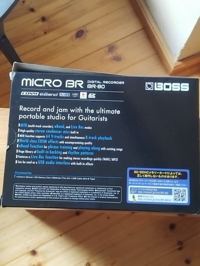 BOSS Micro BR Digital Recorder BR - 80 Box & Manual