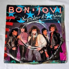 Bon Jovi , You Give Love A Bad Name 7" Vinyl (Original 1986 Picture Sleeve)