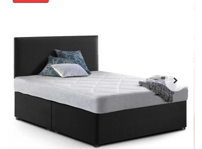 Classic Touch - Double Divan Bed With Mattress (4ft6)