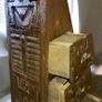 Unique handcarved large pyramid storage box Image 3