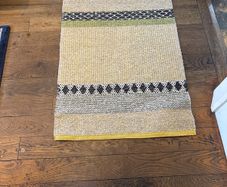 70 by 100 cm polyester rug woven textured finish