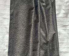 Dark grey eyelet curtains & 2 matching cushion covers