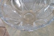 Vintage Large Galway Crystal Bowl 11 X 5.3 Inches In Original Box