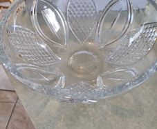 Vintage Large Galway Crystal Bowl 11 X 5.3 Inches In Original Box