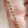 Vintage Italian 9ct gold rope link bracelet by UnoAErre Image 7