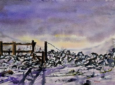 Wicklow way watercolour