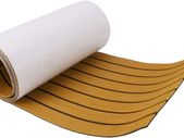 Anti Slip EVA Foam Faux Teak Decking Sheet,Stretchable Boat Teak Decking,DIY Self Adhesive Floor Pad for Fish Boat Yacht RV Flooring Decking, 240 x 45cm
