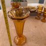 Selection of amber vintage and antique glass Image 8