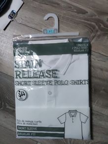 BNWT 2pack Age 6-7 WHITE  unisex polo shirts