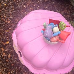 Free sandpit plus some toys