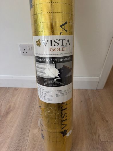 Vista Gold 3mm Foil Wood Flooring Underlay