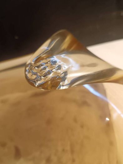 Large Murano Style Hand Blown Glass Dish