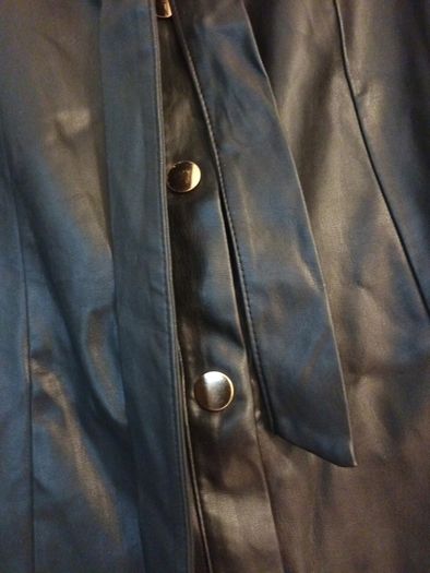 Primark  Leather  Black  Skirt.  Size 12.  New - No Tag.
