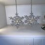 2 Fabulous Silver with Crystal & Delmonte Stones Hanging Candle Holders Image 6