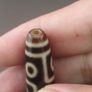 Antique Himalayan Tibetan 9 Eyes Agate Dzi Bead Amulet Pendant Image 4