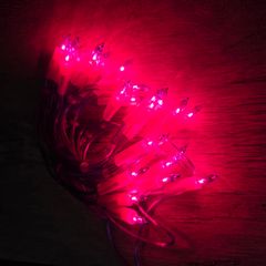 Pink Christmas lights