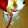 Dog teddy with Santa hat Image 5
