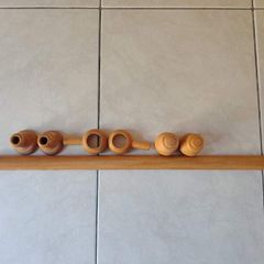 Wooden curtain pole