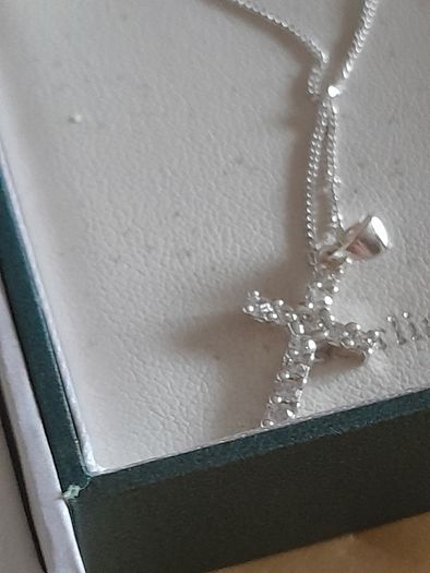 silver chain and pendant
