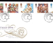 1994 Great Britain Christmas Commemorative Stamps Royal Mail Addressed Stamp First Day Cover (FDC).